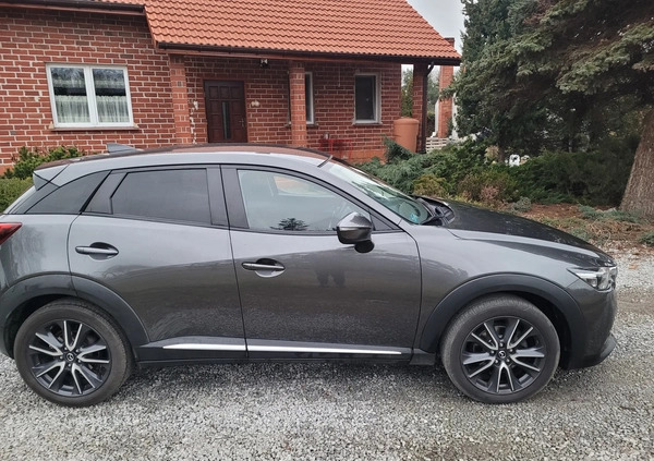 Mazda CX-3 cena 64900 przebieg: 106154, rok produkcji 2018 z Wrocław małe 326